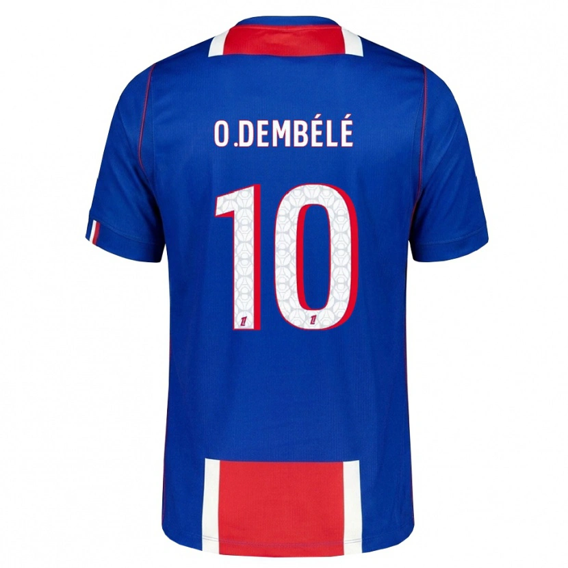 Danxen Criança Camisola Ousmane Dembélé #10 Vermelho Branco Azul Principal 2026/27 Camisa Brasil