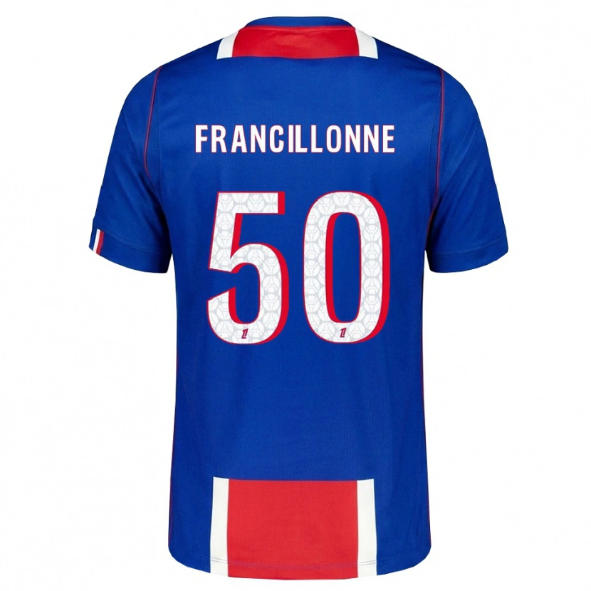 Danxen Criança Camisola Bryan Francillonne #50 Vermelho Branco Azul Principal 2026/27 Camisa Brasil