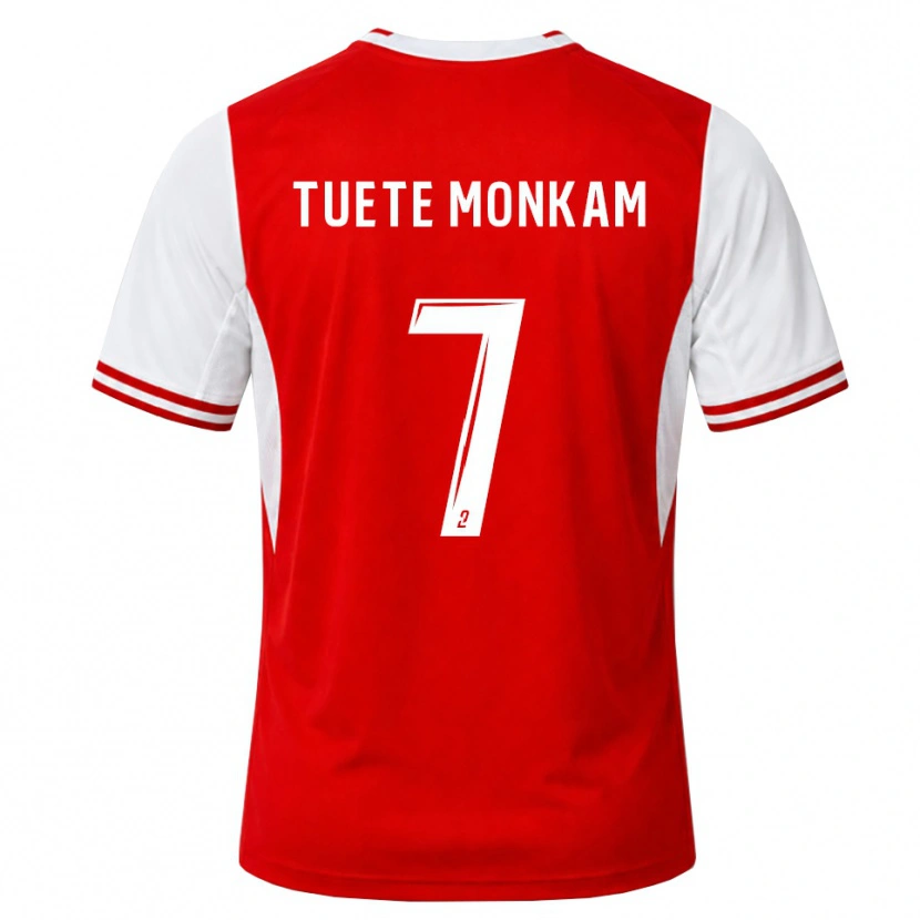 Danxen Criança Camisola Malcolm Tuete Monkam #7 Vermelho Branco Principal 2026/27 Camisa Brasil