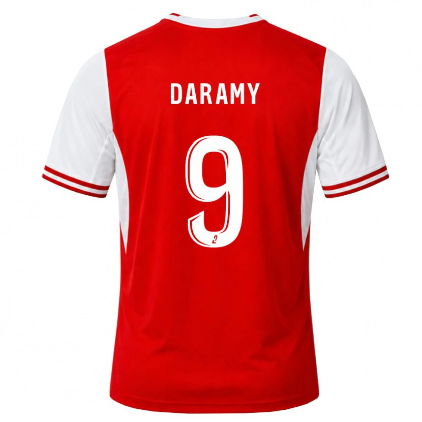 Danxen Criança Camisola Mohamed Daramy #9 Vermelho Branco Principal 2026/27 Camisa Brasil