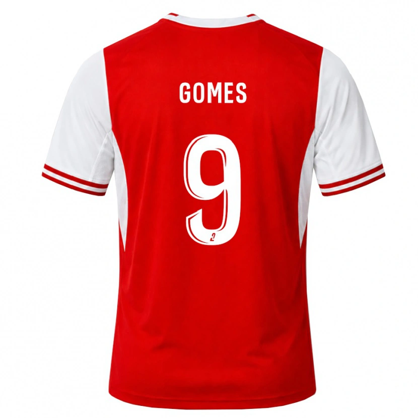 Danxen Criança Camisola Mélissa Gomes #9 Vermelho Branco Principal 2026/27 Camisa Brasil