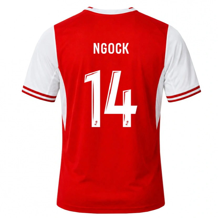 Danxen Criança Camisola Monique Ngock #14 Vermelho Branco Principal 2026/27 Camisa Brasil