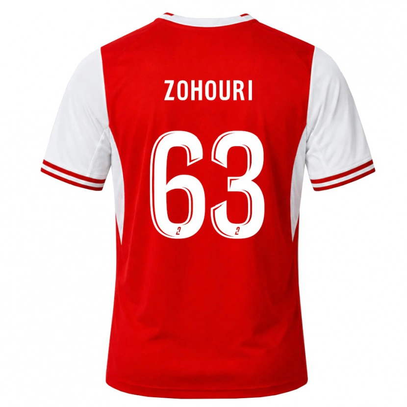 Danxen Criança Camisola Armel Zohouri #63 Vermelho Branco Principal 2026/27 Camisa Brasil