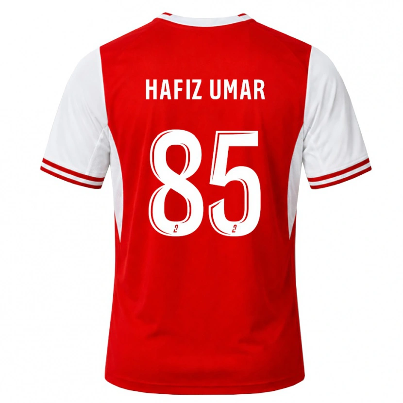Danxen Criança Camisola Hafiz Umar Ibrahim #85 Vermelho Branco Principal 2026/27 Camisa Brasil