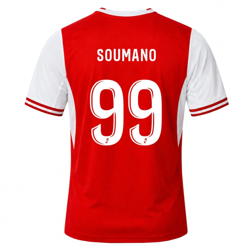 Danxen Criança Camisola Sambou Soumano #99 Vermelho Branco Principal 2026/27 Camisa Brasil