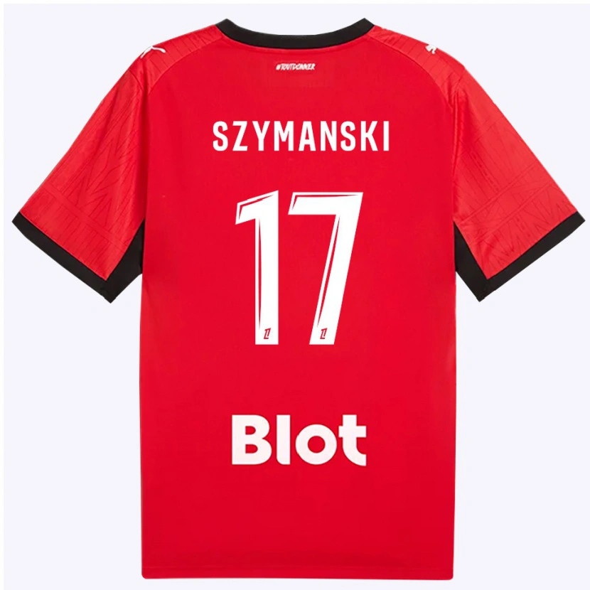 Danxen Criança Camisola Sebastian Szymanski #17 Vermelho Preto Branco Principal 2026/27 Camisa Brasil