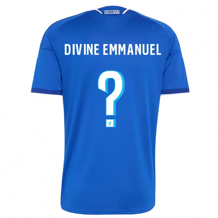 Danxen Criança Camisola Victor Divine Emmanuel #0 Azul Real Branco Principal 2026/27 Camisa Brasil