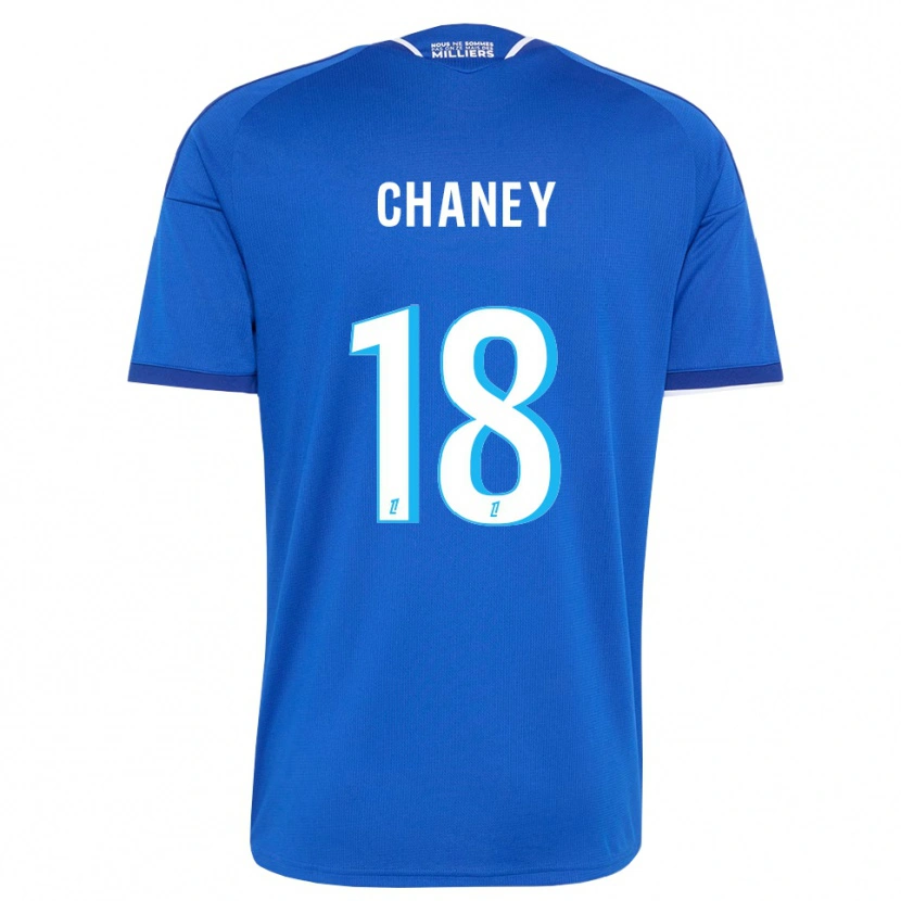 Danxen Criança Camisola Amanda Chaney #18 Azul Real Branco Principal 2026/27 Camisa Brasil