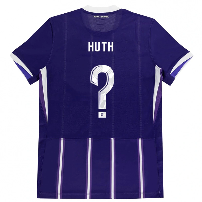 Danxen Criança Camisola Lony Huth #0 Roxo Branco Principal 2026/27 Camisa Brasil