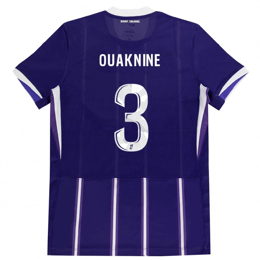 Danxen Criança Camisola Jules Ouaknine #3 Roxo Branco Principal 2026/27 Camisa Brasil