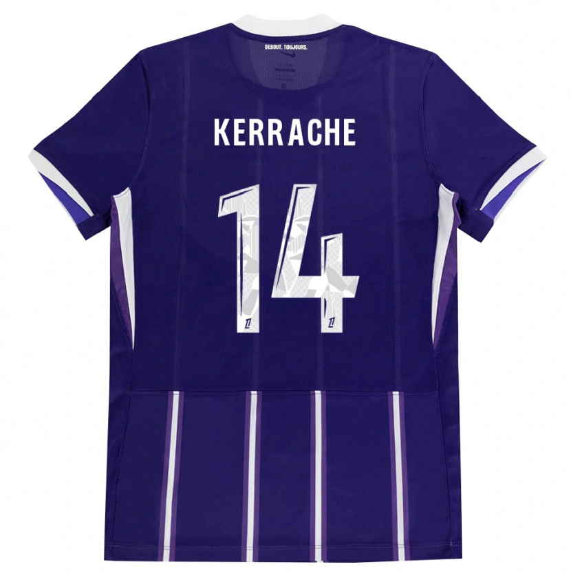 Danxen Criança Camisola Marina Kerrache #14 Roxo Branco Principal 2026/27 Camisa Brasil