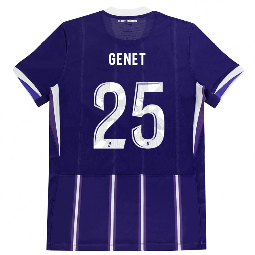 Danxen Criança Camisola Marine Genet #25 Roxo Branco Principal 2026/27 Camisa Brasil
