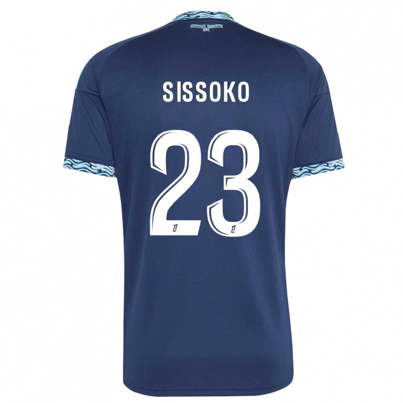 Danxen Criança Camisola Teninsoun Sissoko #23 Azul Aço Branco Principal 2026/27 Camisa Brasil