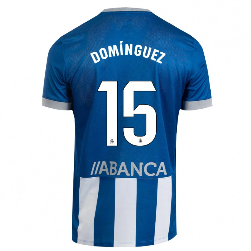 Danxen Criança Camisola David Domínguez #15 Azul Cinza Branco Principal 2026/27 Camisa Brasil