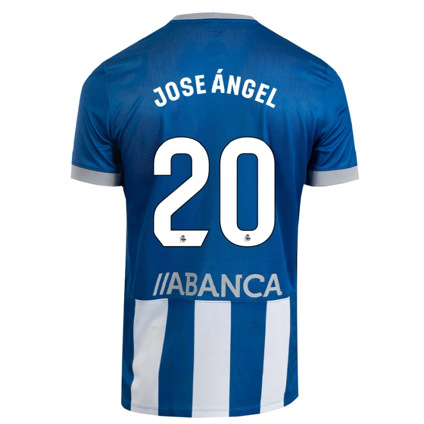 Danxen Criança Camisola José Ángel Jurado #20 Azul Cinza Branco Principal 2026/27 Camisa Brasil