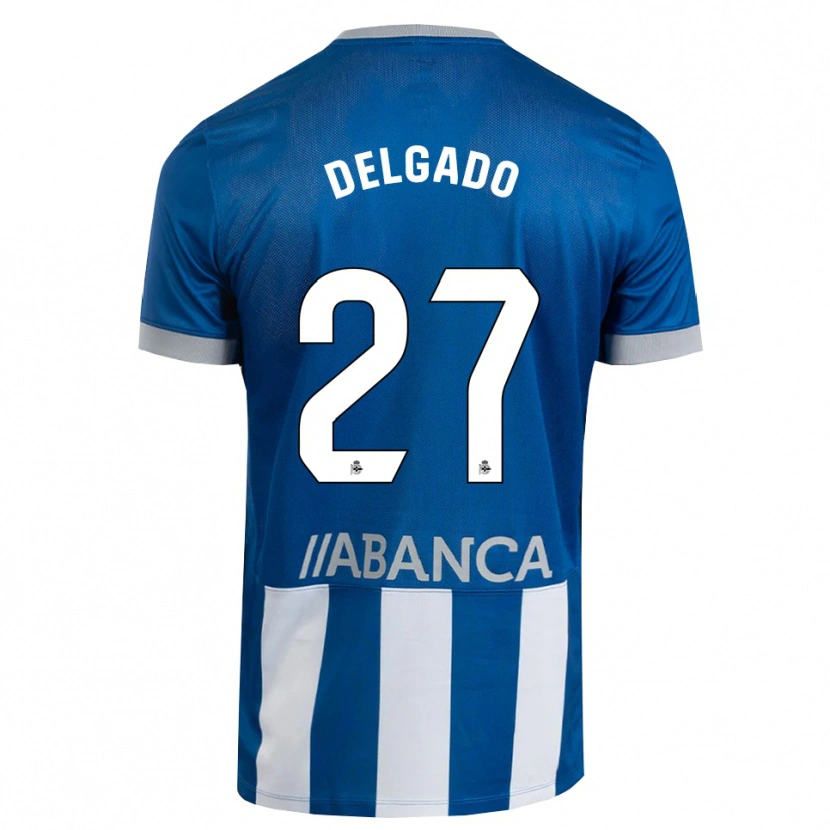 Danxen Criança Camisola Álex Delgado #27 Azul Cinza Branco Principal 2026/27 Camisa Brasil