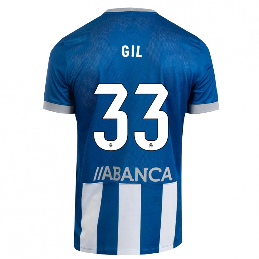 Danxen Criança Camisola Iker Gil #33 Azul Cinza Branco Principal 2026/27 Camisa Brasil