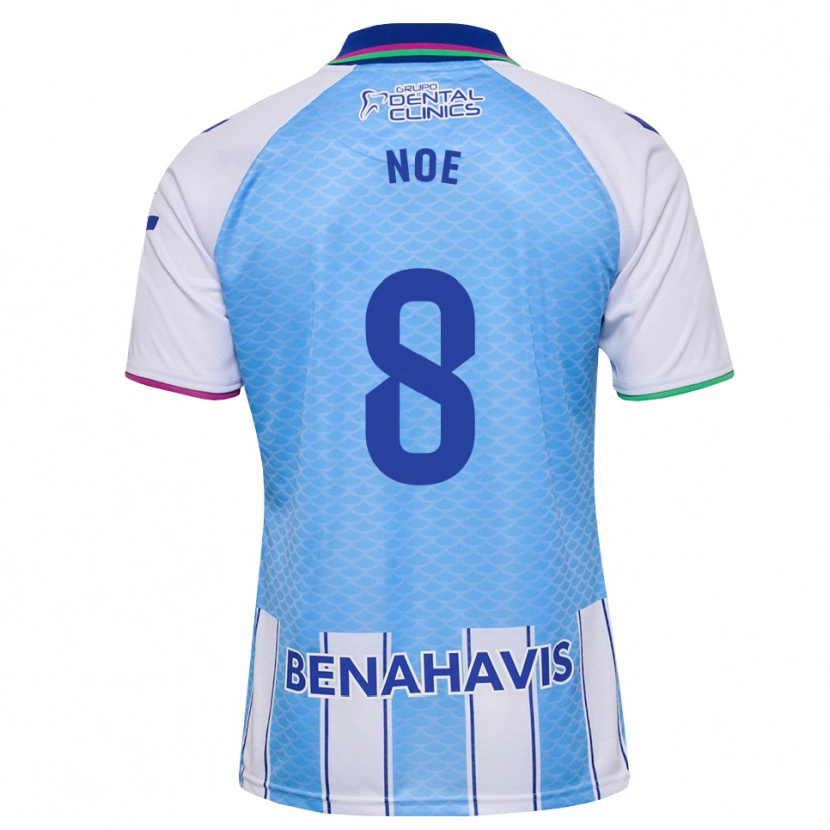 Danxen Criança Camisola Noelia Salas Mullens #8 Azul Céu Profundo Branco Principal 2026/27 Camisa Brasil
