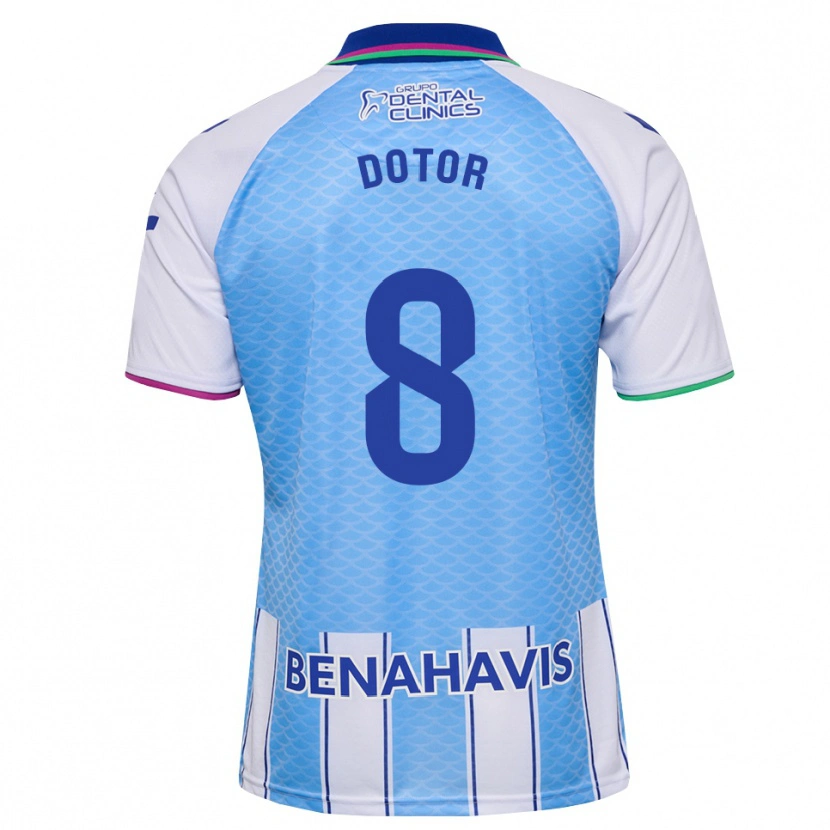 Danxen Criança Camisola Carlos Dotor #8 Azul Céu Profundo Branco Principal 2026/27 Camisa Brasil