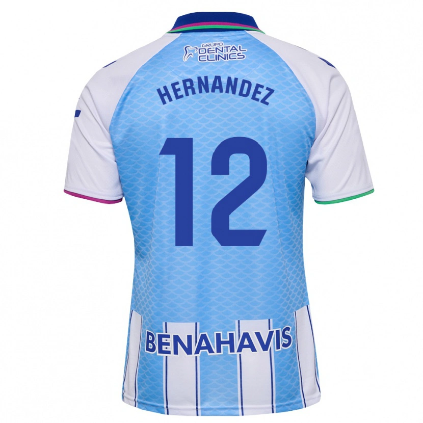 Danxen Criança Camisola Juanma Hernandez #12 Azul Céu Profundo Branco Principal 2026/27 Camisa Brasil