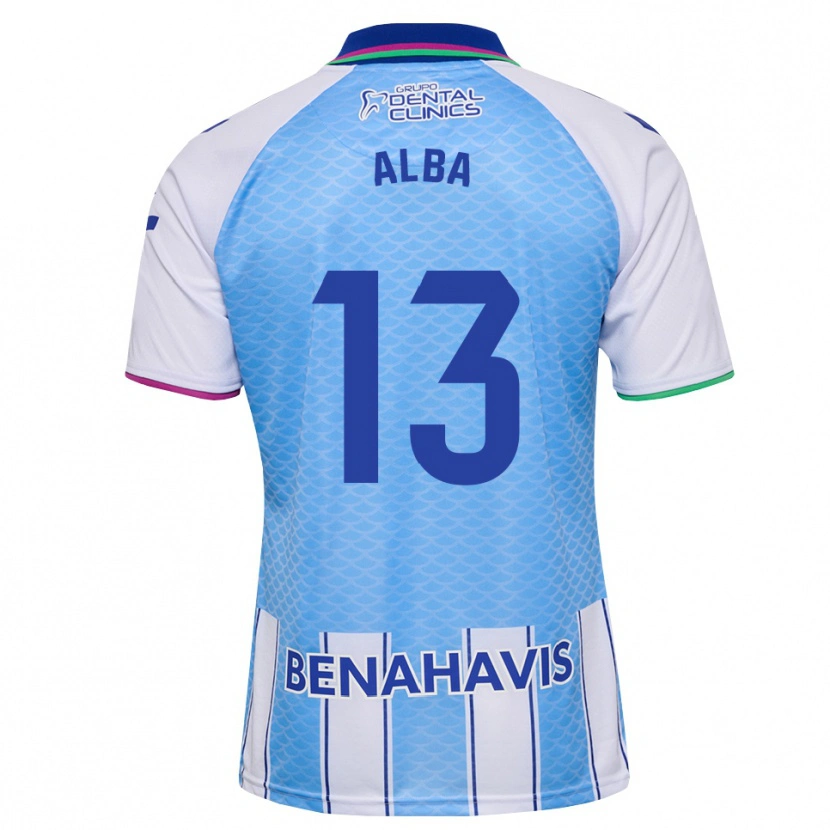 Danxen Criança Camisola Alba #13 Azul Céu Profundo Branco Principal 2026/27 Camisa Brasil