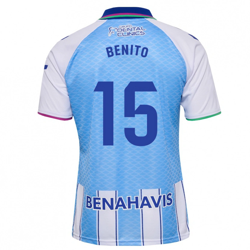 Danxen Criança Camisola Iván Benito #15 Azul Céu Profundo Branco Principal 2026/27 Camisa Brasil
