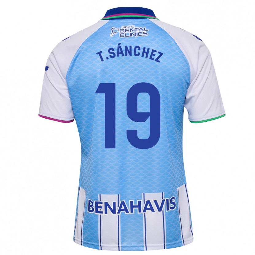 Danxen Criança Camisola Toni Sánchez #19 Azul Céu Profundo Branco Principal 2026/27 Camisa Brasil