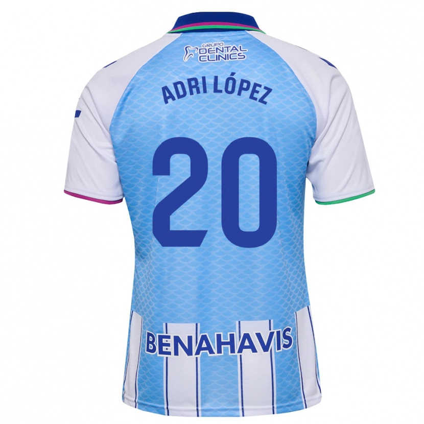 Danxen Criança Camisola Adri López #20 Azul Céu Profundo Branco Principal 2026/27 Camisa Brasil