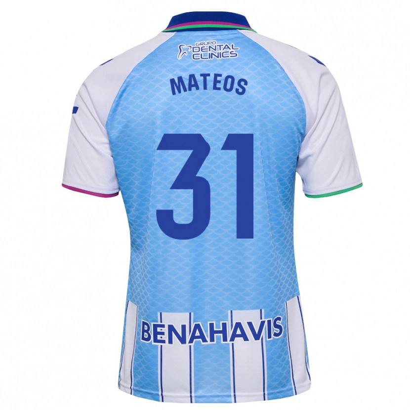 Danxen Criança Camisola Álex Mateos #31 Azul Céu Profundo Branco Principal 2026/27 Camisa Brasil