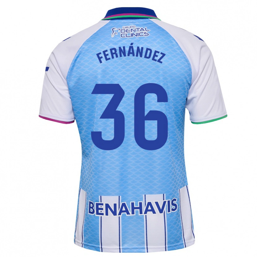 Danxen Criança Camisola Basti Fernández #36 Azul Céu Profundo Branco Principal 2026/27 Camisa Brasil