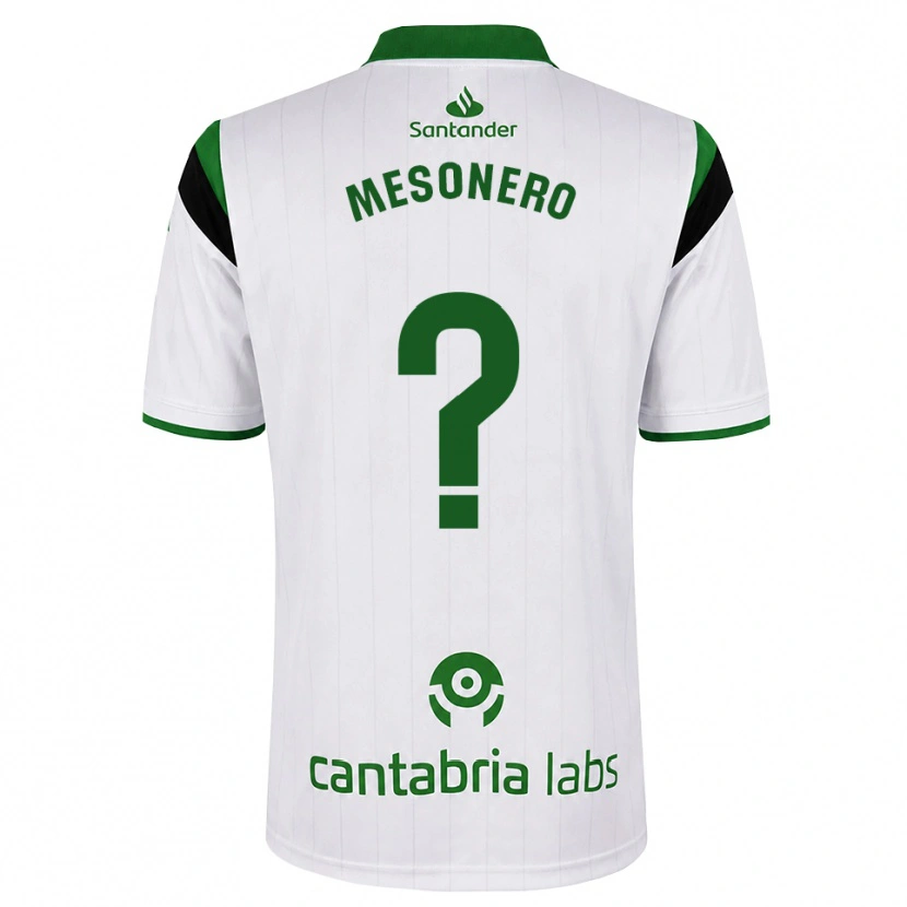 Danxen Criança Camisola Germán Mesonero #0 Branco Verde Preto Principal 2026/27 Camisa Brasil