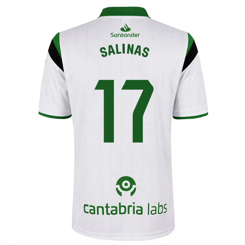Danxen Criança Camisola Jorge Salinas #17 Branco Verde Preto Principal 2026/27 Camisa Brasil