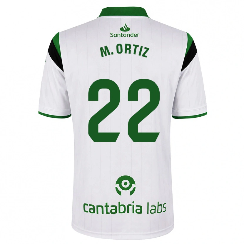 Danxen Criança Camisola María Ortiz Heras #22 Branco Verde Preto Principal 2026/27 Camisa Brasil