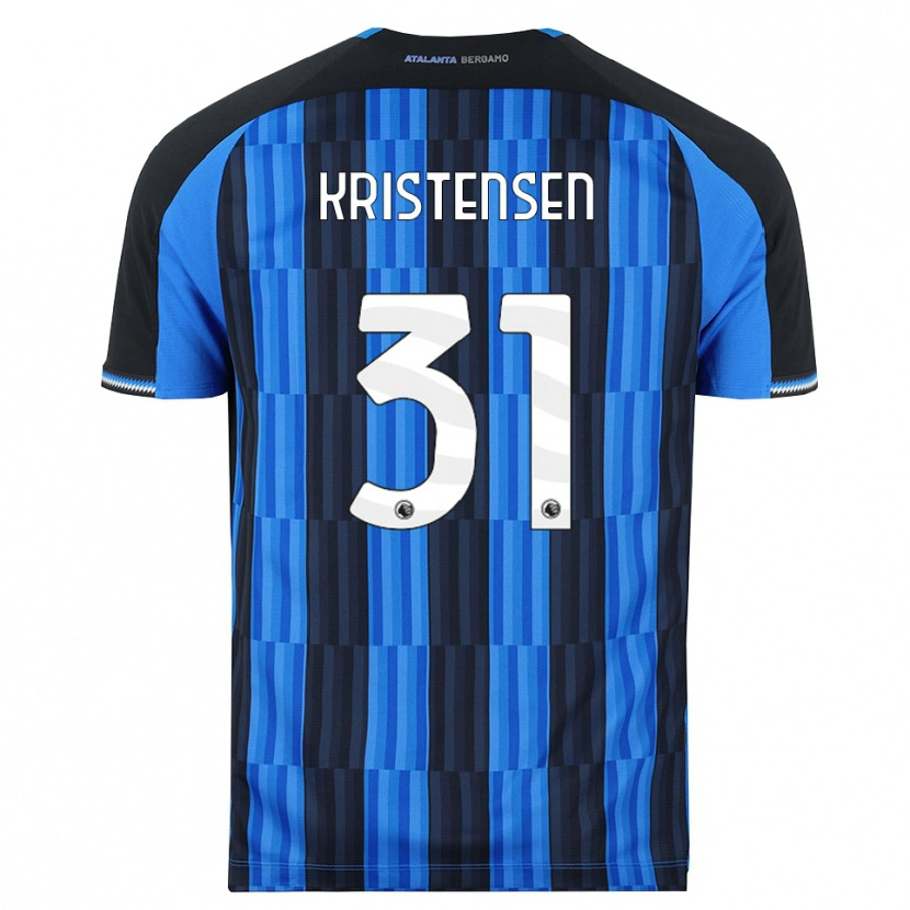Danxen Criança Camisola Thomas Kristensen #31 Azul Preto Vermelho Principal 2026/27 Camisa Brasil