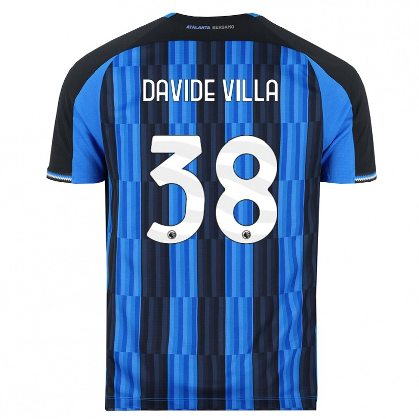 Danxen Criança Camisola Matteo Davide Villa #38 Azul Preto Vermelho Principal 2026/27 Camisa Brasil