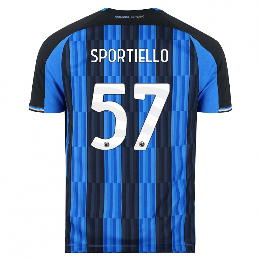 Danxen Criança Camisola Marco Sportiello #57 Azul Preto Vermelho Principal 2026/27 Camisa Brasil