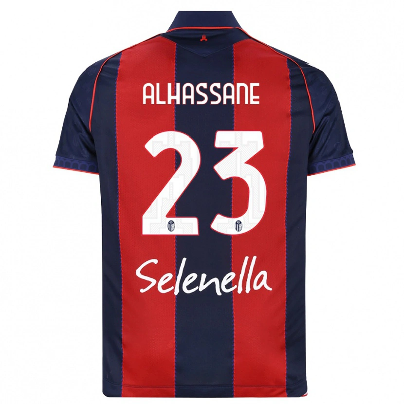 Danxen Criança Camisola Rahim Alhassane #23 Azul Real Vermelho Branco Principal 2026/27 Camisa Brasil