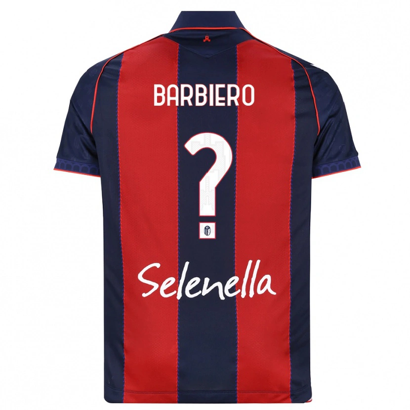 Danxen Criança Camisola Andrea Barbiero #0 Azul Real Vermelho Branco Principal 2026/27 Camisa Brasil