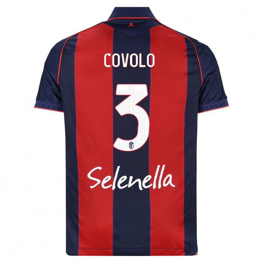 Danxen Criança Camisola Giovanni Covolo #3 Azul Real Vermelho Branco Principal 2026/27 Camisa Brasil
