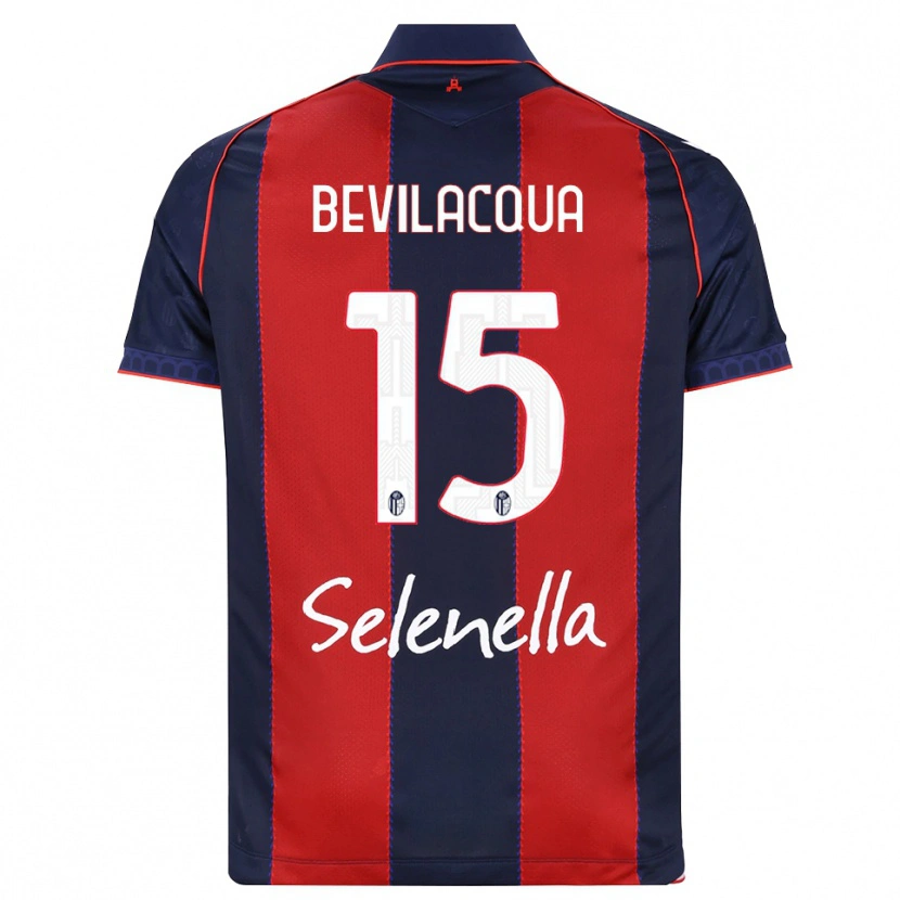 Danxen Criança Camisola Vincenzo Bevilacqua #15 Azul Real Vermelho Branco Principal 2026/27 Camisa Brasil
