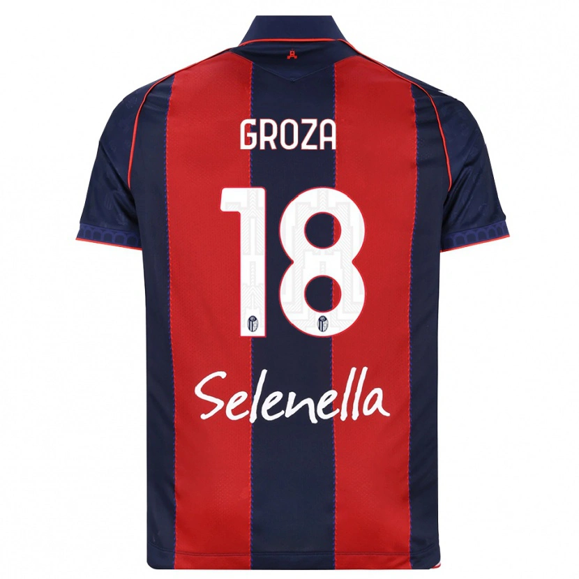 Danxen Criança Camisola Darius Groza #18 Azul Real Vermelho Branco Principal 2026/27 Camisa Brasil