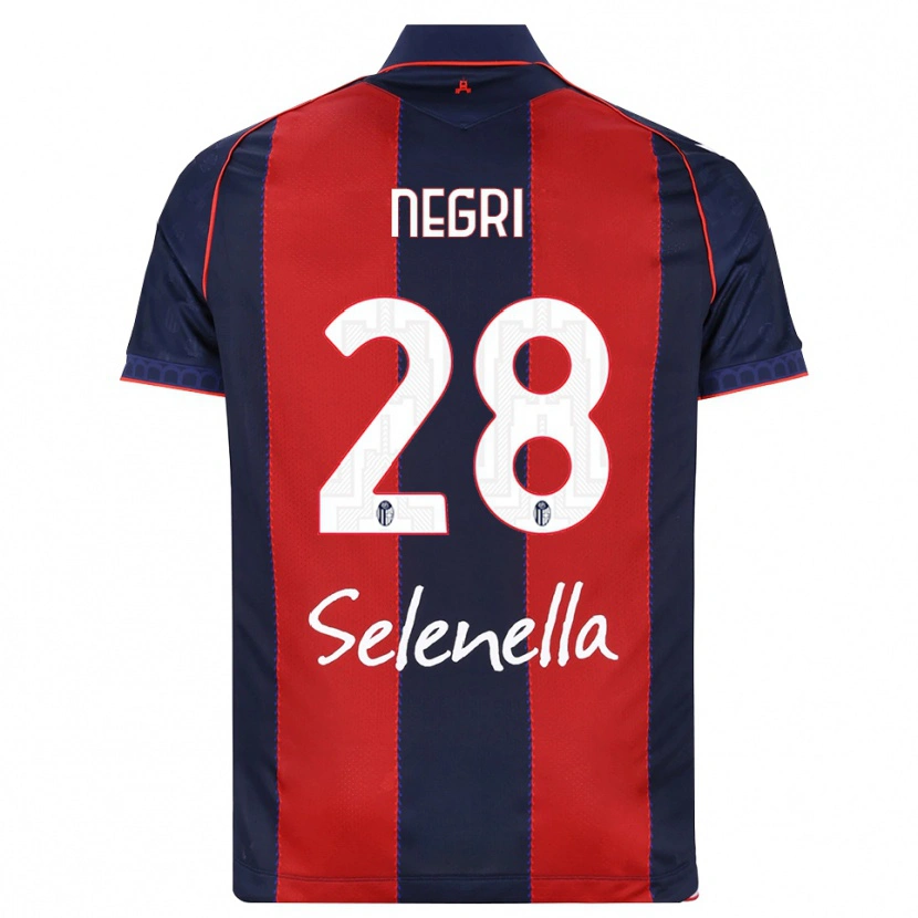 Danxen Criança Camisola Simone Negri #28 Azul Real Vermelho Branco Principal 2026/27 Camisa Brasil
