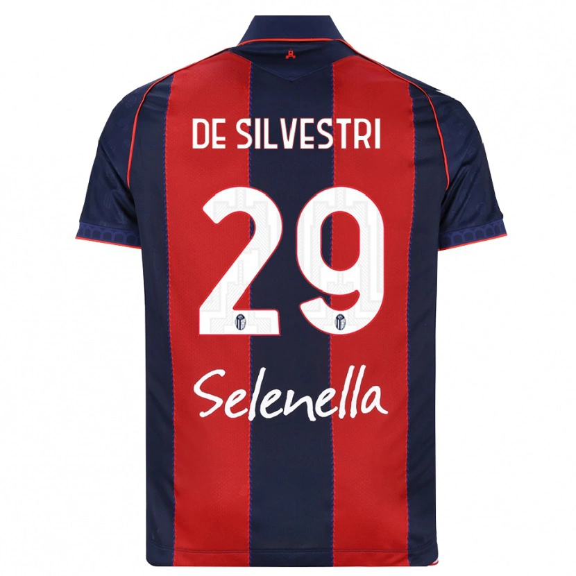 Danxen Criança Camisola Lorenzo De Silvestri #29 Azul Real Vermelho Branco Principal 2026/27 Camisa Brasil