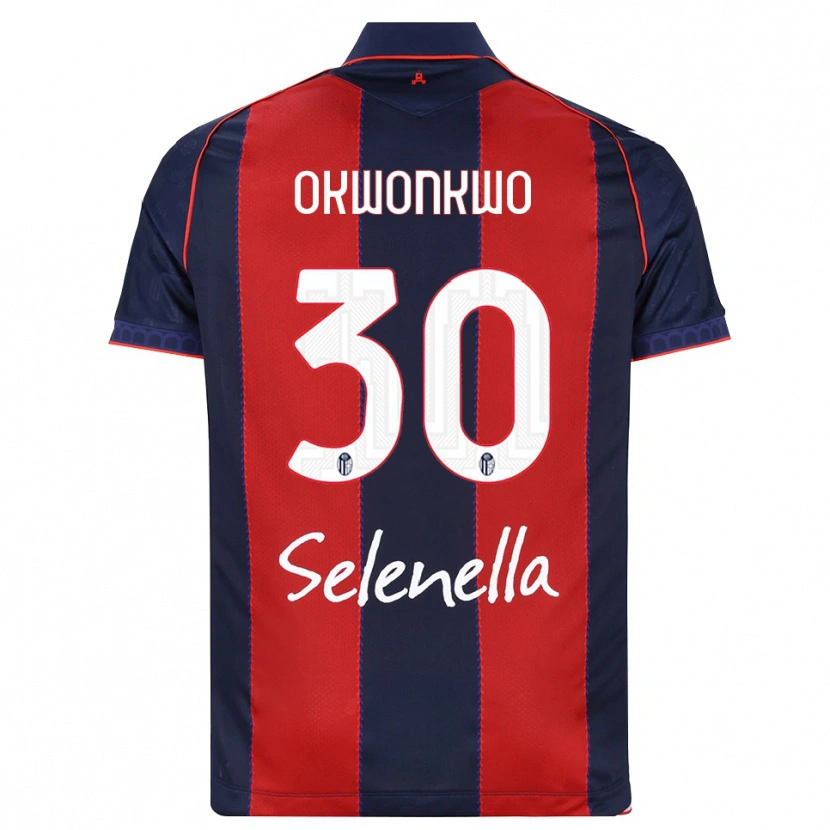 Danxen Criança Camisola Orji Okwonkwo #30 Azul Real Vermelho Branco Principal 2026/27 Camisa Brasil