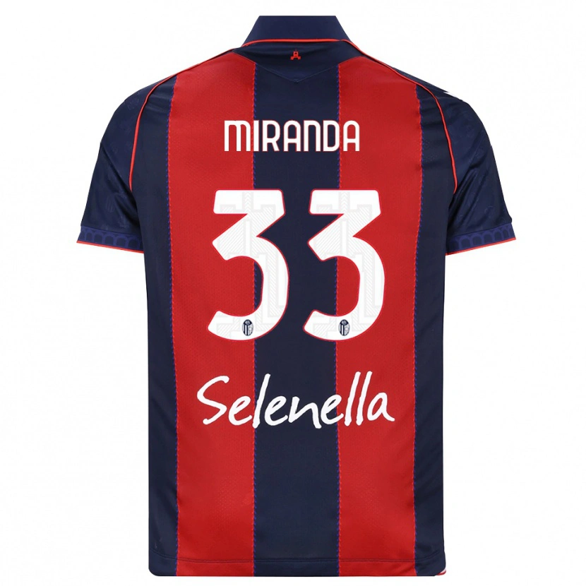 Danxen Criança Camisola Juan Miranda #33 Azul Real Vermelho Branco Principal 2026/27 Camisa Brasil