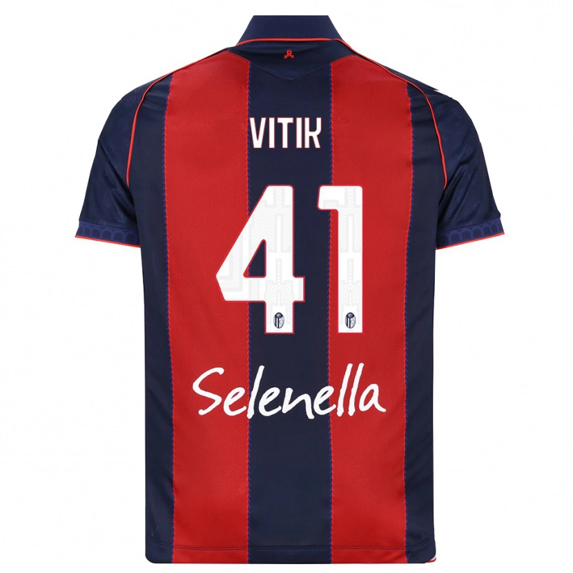 Danxen Criança Camisola Martin Vitík #41 Azul Real Vermelho Branco Principal 2026/27 Camisa Brasil