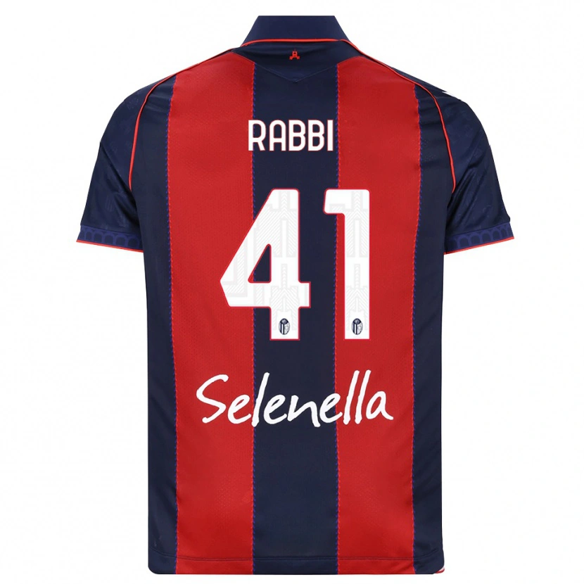 Danxen Criança Camisola Giovanni Rabbi #41 Azul Real Vermelho Branco Principal 2026/27 Camisa Brasil