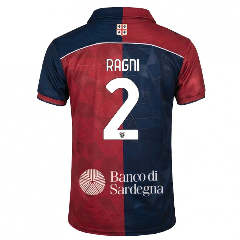 Danxen Criança Camisola Michele Ragni #2 Bordô Azul Real Principal 2026/27 Camisa Brasil