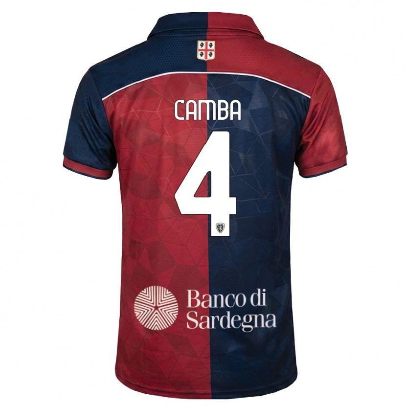 Danxen Criança Camisola Daniele Camba #4 Bordô Azul Real Principal 2026/27 Camisa Brasil