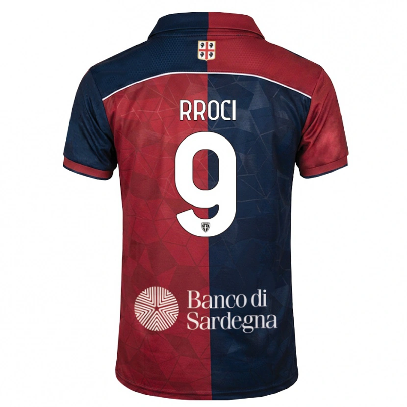 Danxen Criança Camisola Kevin Rroci #9 Bordô Azul Real Principal 2026/27 Camisa Brasil